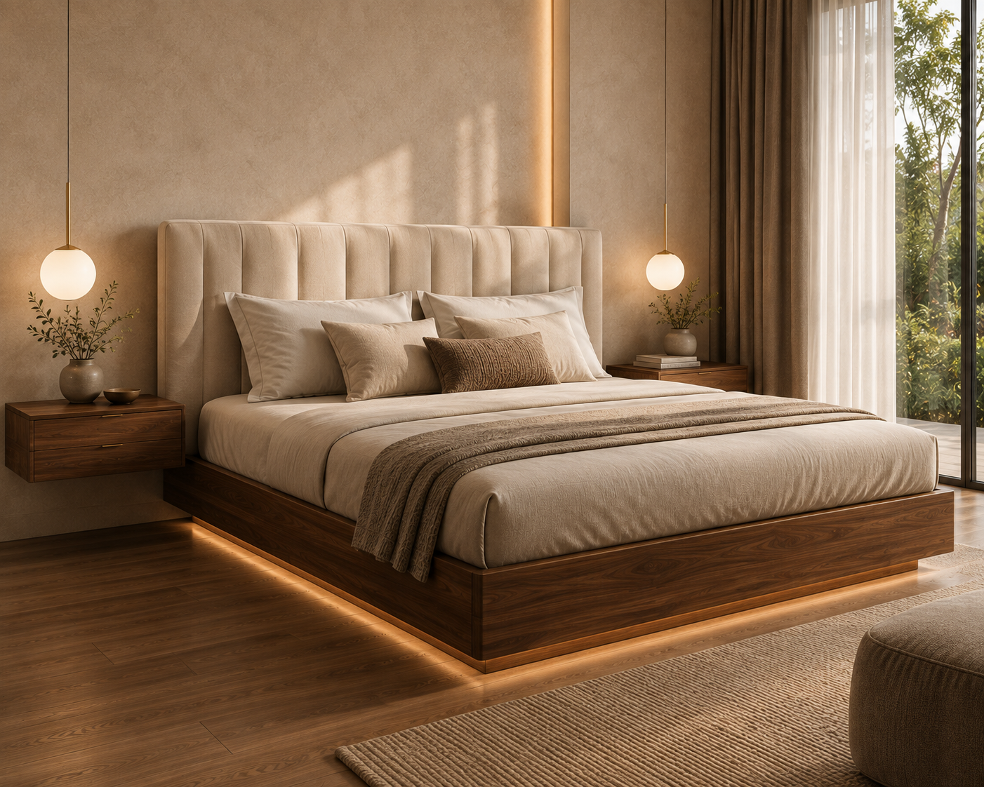 queen beds